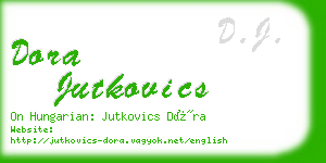 dora jutkovics business card